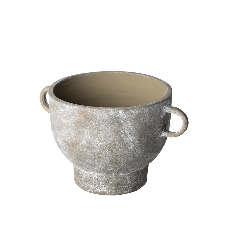 Mercana Deya Rustic Ceramic Vase - Brown - Small