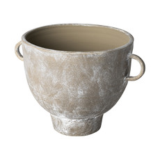 Mercana Deya Rustic Ceramic Vase - Brown - Large