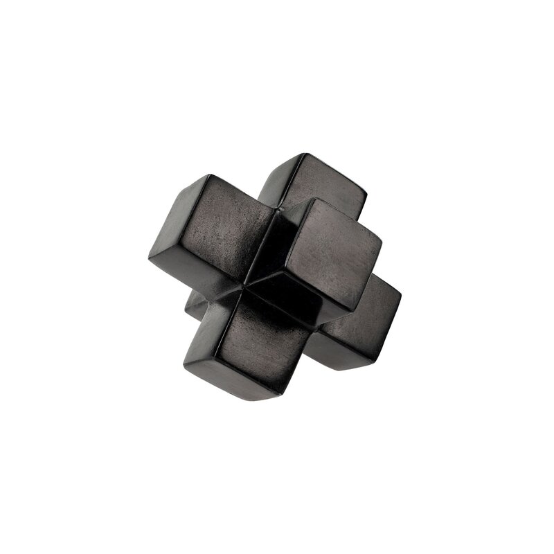 Indaba Marble Cross - Black