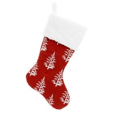 The Pine Centre Tree Stocking - Red/White