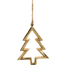The Pine Centre Aluminum Tree Ornament - Gold
