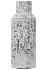 Faire - Foreside Home and Garden Arianna Vase - White Washed - LG