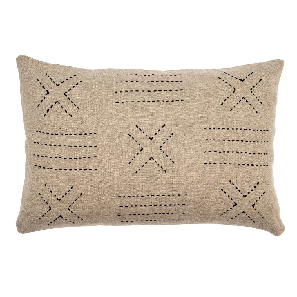 Indaba Cross Linen Pillow