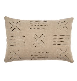Indaba Cross Linen Pillow