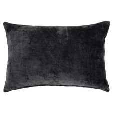 Midnight Botanica Luxury Velvet Throw Cushion, Pearl