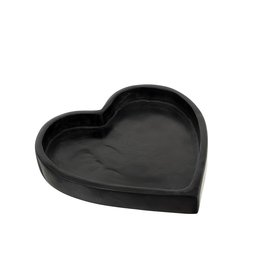 Indaba Stone Heart Dish - Black