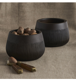 The Collective Chiseled Leila Bowl - Black