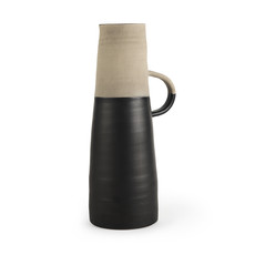 Mercana Garand Two-Toned Ceramic Jug - Black - Large