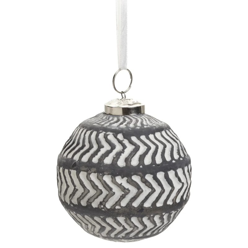 The Pine Centre Glass Arrow Ornament - Grey