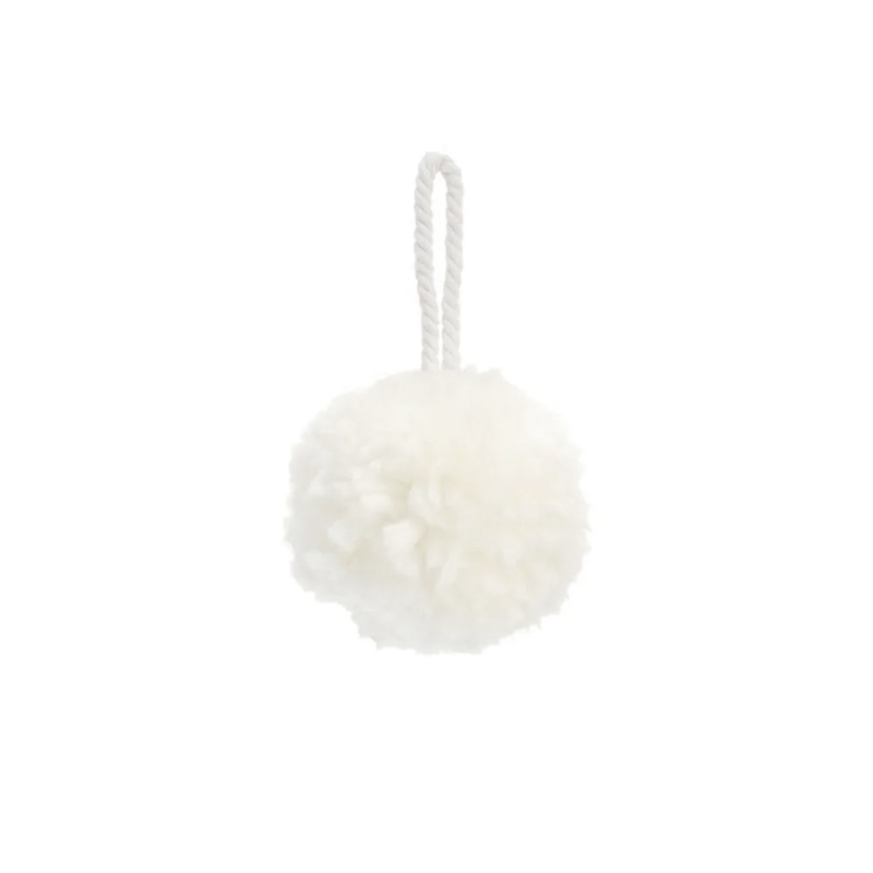 The Pine Centre Pom Pom Ornament - White