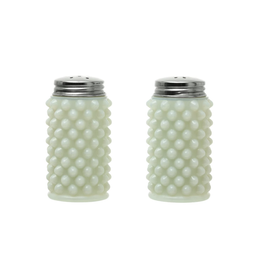 Creative Coop Milk Glass Hobnail Salt & Pepper Shakers