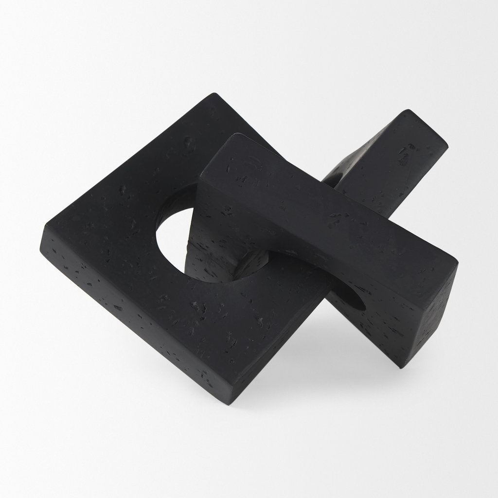 Mercana Linx Resin Sculpture - Matte Black - Small