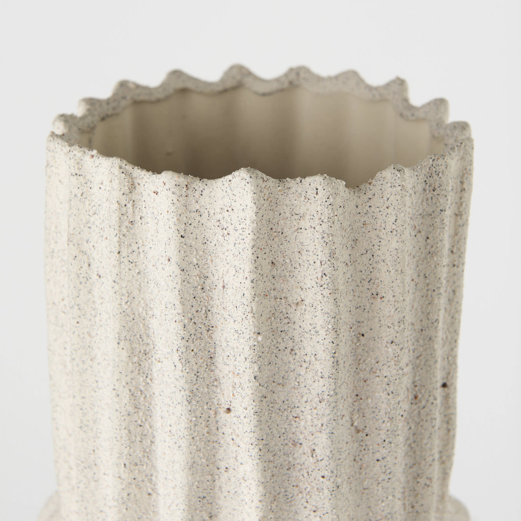 Mercana Cardon Cream Ceramic Vase - Large
