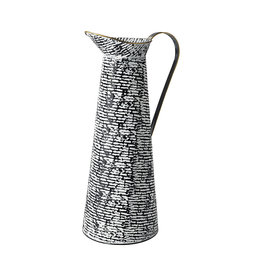 Mercana Colette Black & White Patterned Vase - Large