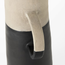 Mercana Garand Two-Toned Ceramic Jug - Black - Large