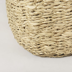 Mercana Cullen Grey Twisted Seagrass Square Basket - Medium
