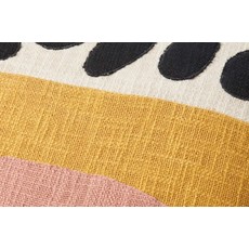 Spotted Pink & Yellow Pillow