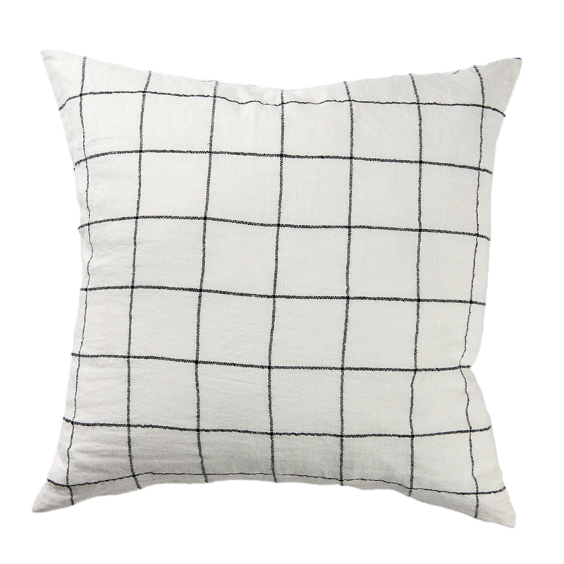 Mercana Suzanne Square Pattern Pillow - Black/White