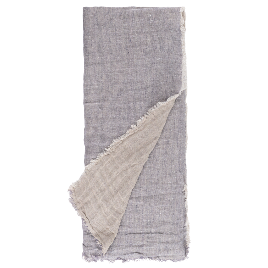 Amity Home Kent Throw - French Blue/Natural