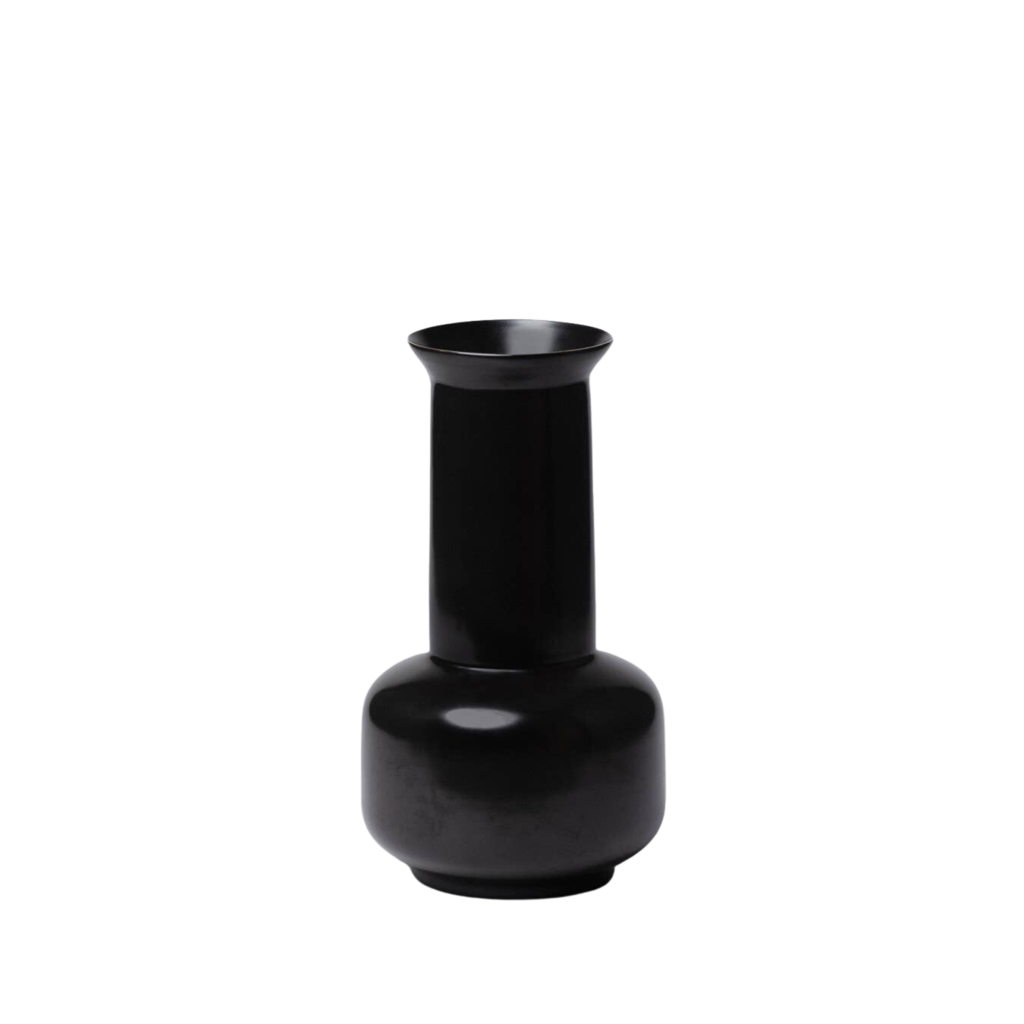 Middle Kingdom Medium Sage Semi-Matte Vase - Black