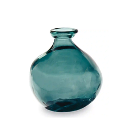 Short Bottle Vase - Dark Blue