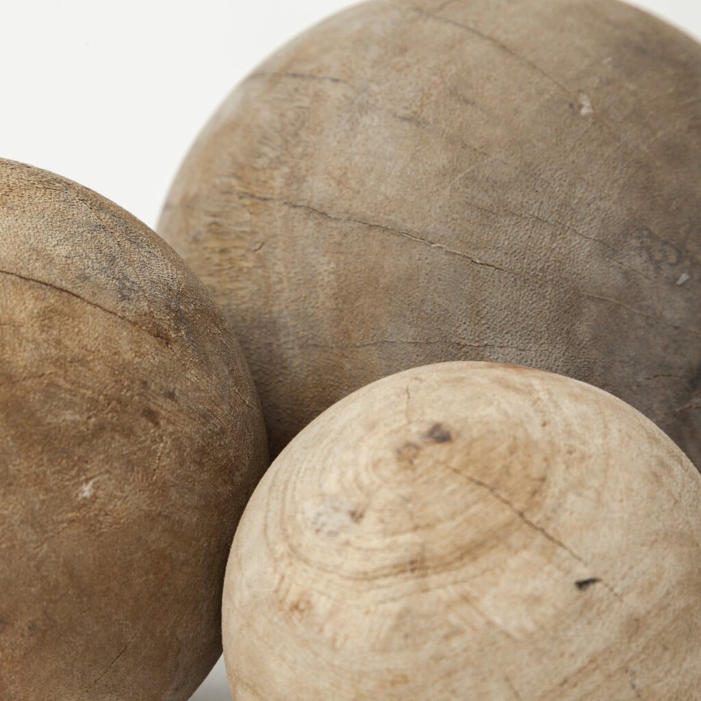 Mercana Carrick Natural Wood Sphere  - Medium