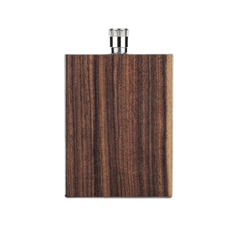 Viski Wood Paneled Flask