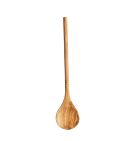 GHARYAN Stoneware & More Olive Wood Long Cooking Spoon