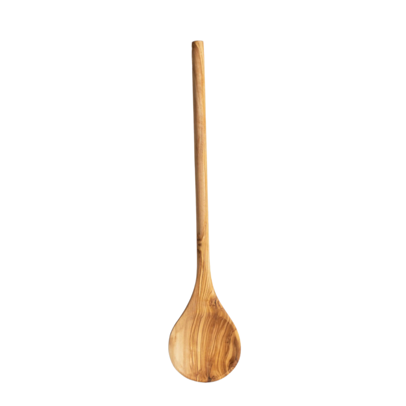 GHARYAN Stoneware & More Olive Wood Long Cooking Spoon