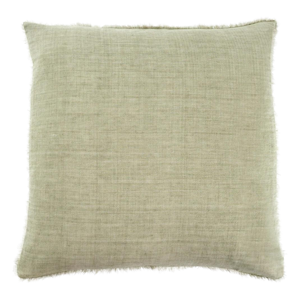 Frayed Edge Pillow- Stone -20x20