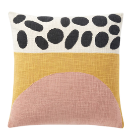 Spotted Pink & Yellow Pillow