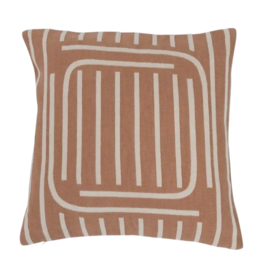 Creative Coop Reversible Pillow w/ Lines