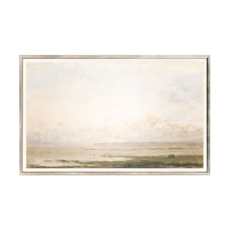Celadon Beach at Ebb Tide - Framed Canvas