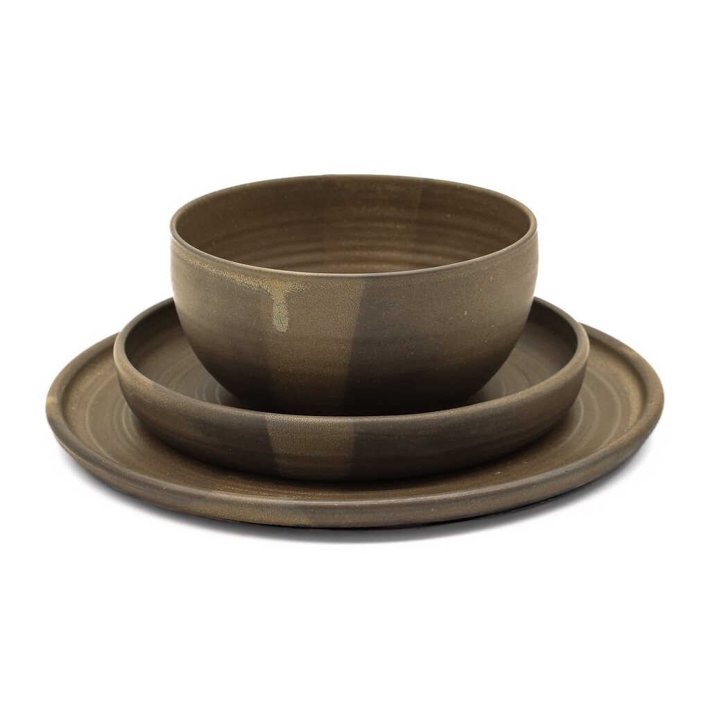 RV Pottery Simple Place Setting - Charcoal