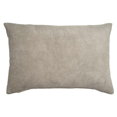 Indaba Vera Velvet Pillow - Dove Grey