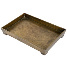 Indaba Footed Coffee Table Tray - Large -Bronze