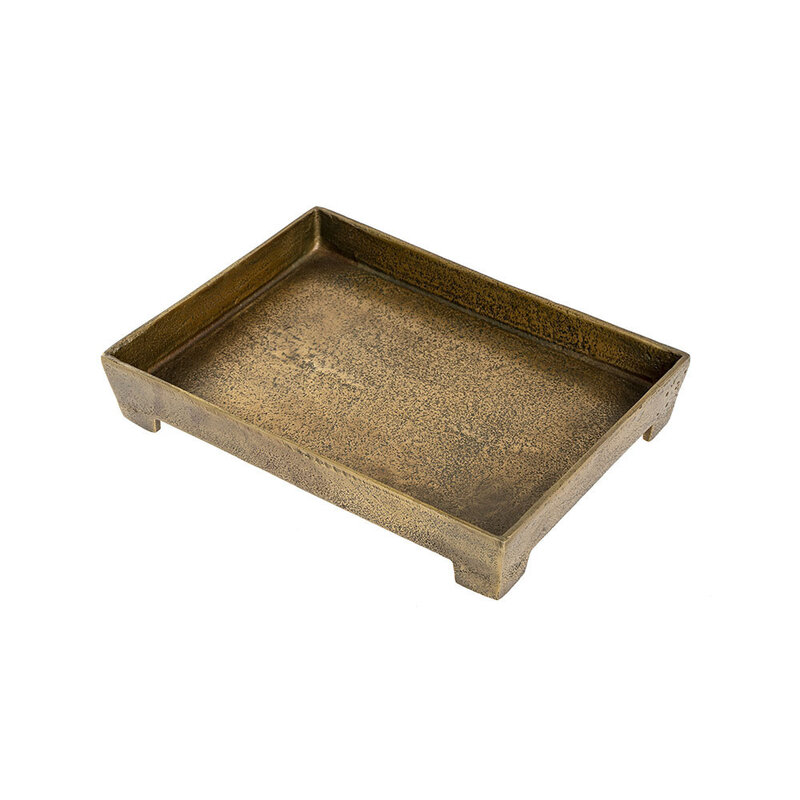 Indaba Footed Coffee Table Tray - Small - Bronze
