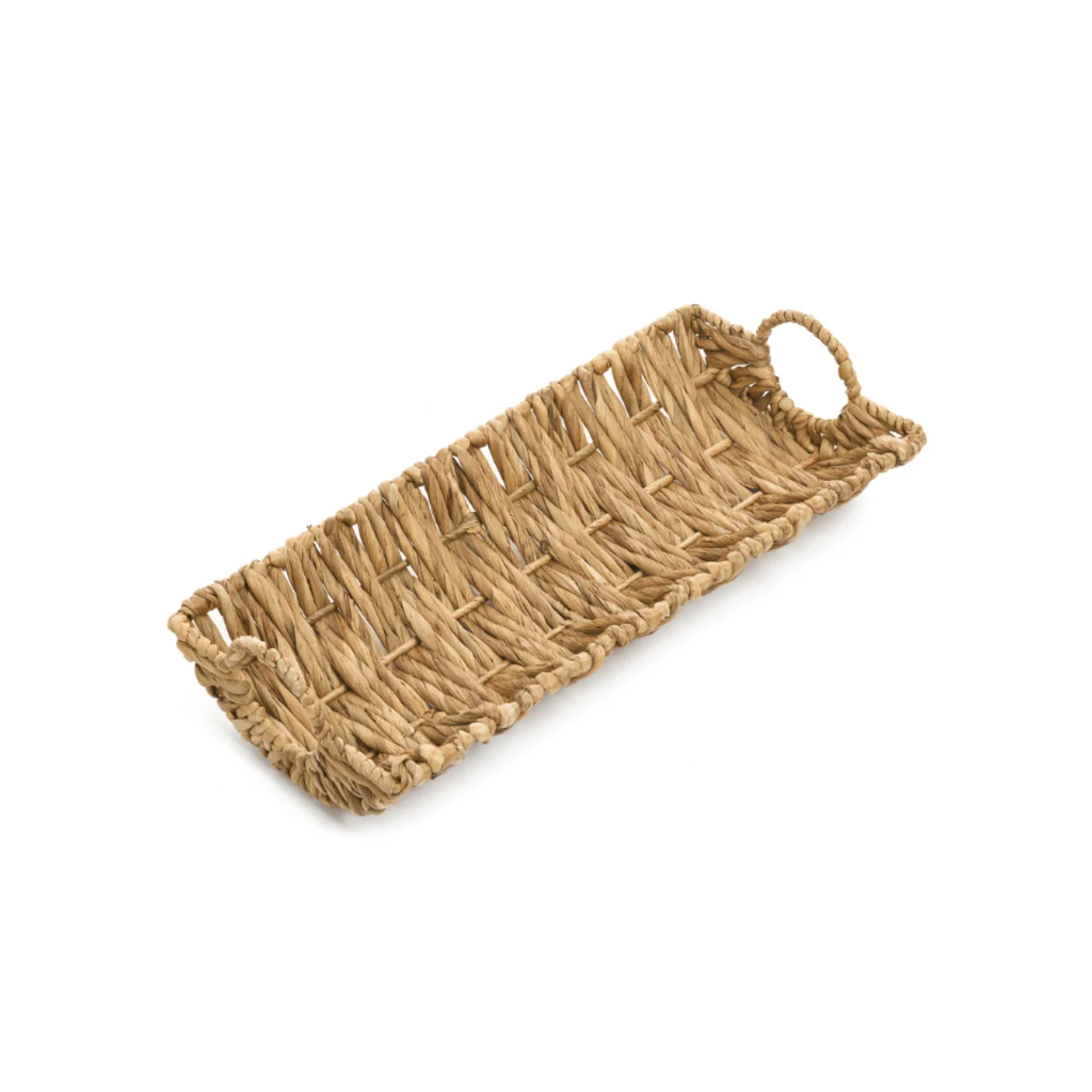 Accents De Ville Long Water Hyacinth Tray