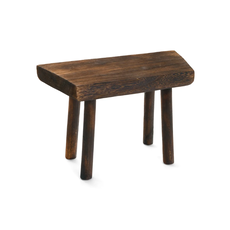 Accents De Ville Dark Brown Paulownia Stool