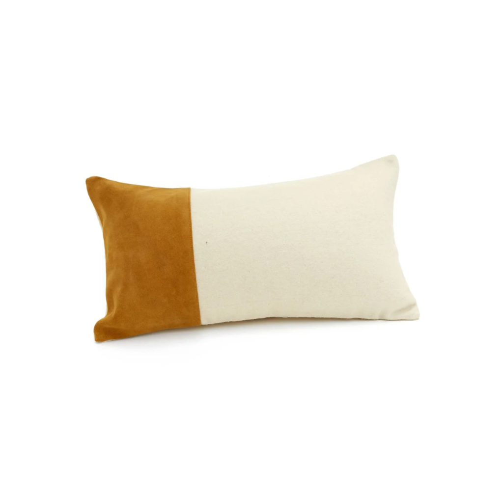 Accents De Ville Soto Pillow - Ivory/Mustard