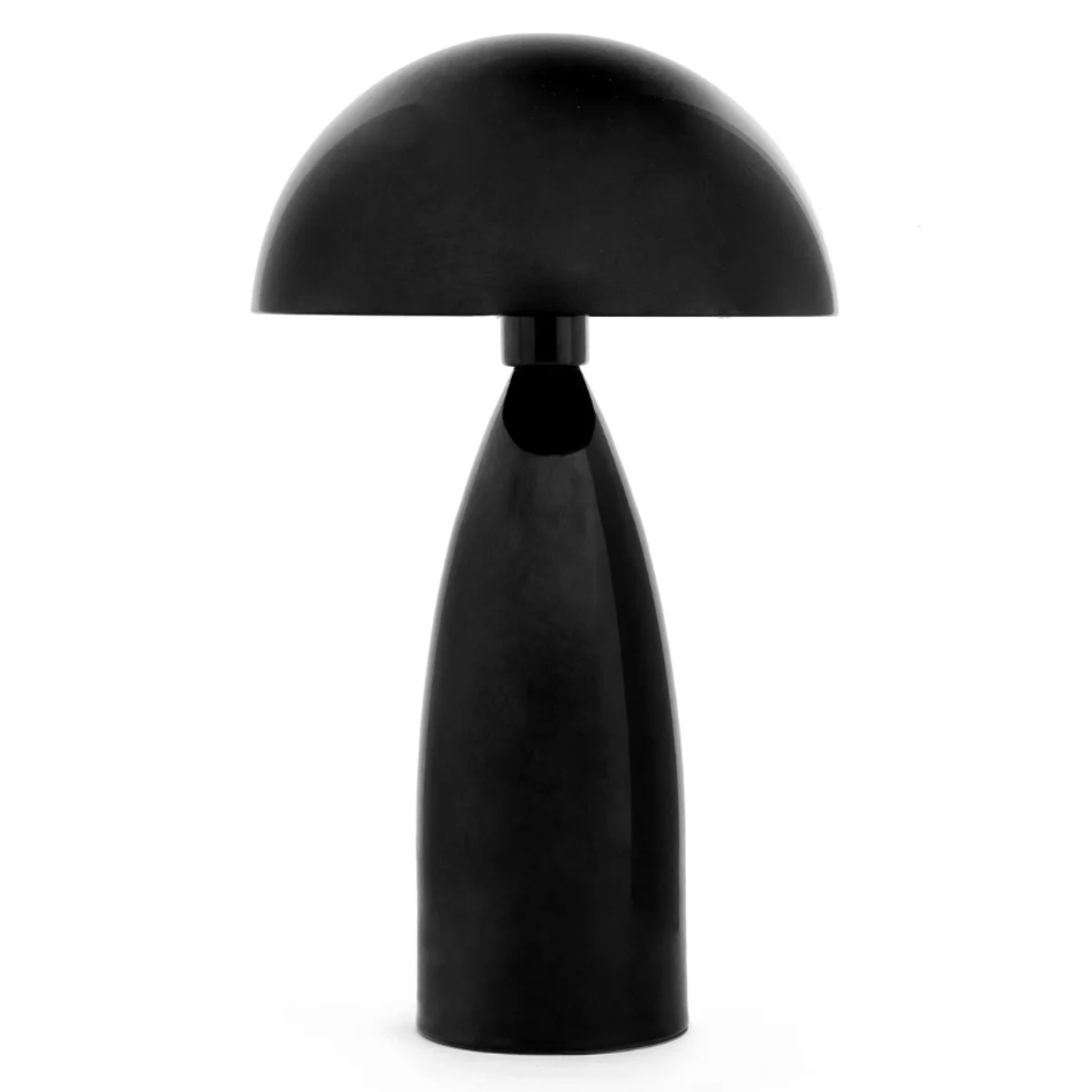 Accents De Ville Arcata Mushroom Table Lamp - Black