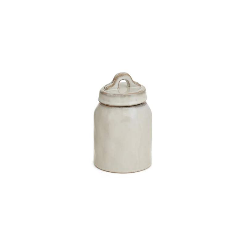 Accents De Ville Cera Off White Canister - Small