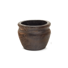 Accents De Ville Dark Brown Paulownia Planter - Large