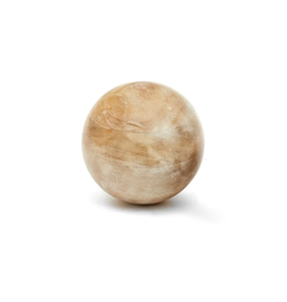 Accents De Ville Whitewash Wood Ball - Large
