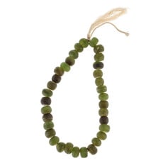 Indaba Frosted Glass Tassel Beads - Green