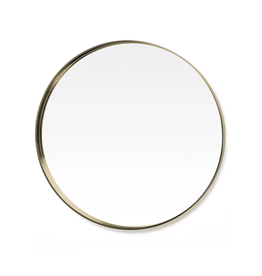 The Pine Centre Mora Round Mirror - Antique Gold - 36''