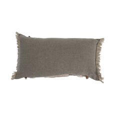 Bloomingville Tufted Lumbar Pillow w/ Macrame