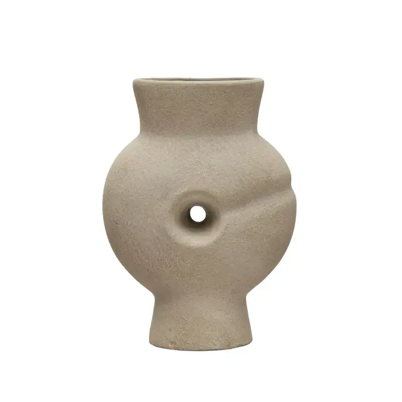 Bloomingville Sand Finish Sculptural Vase
