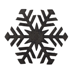 Creative Coop Cast Iron Snowflake Trivet