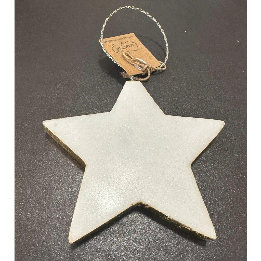 Gold Marble Ornament - Star